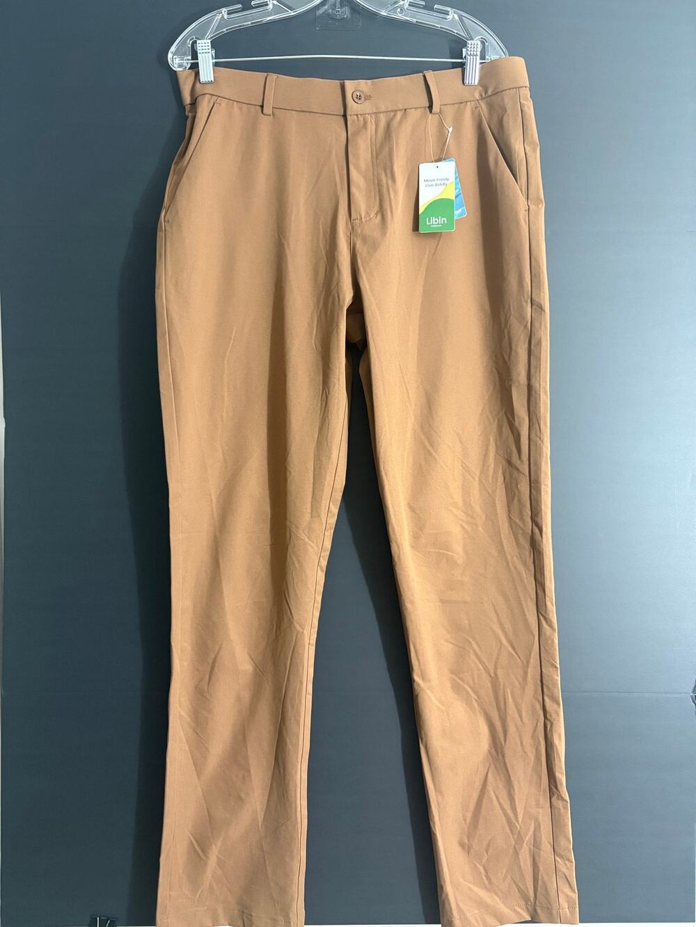 Libin Women’s 34W x 32L Brown Waterproof UPF 50+ Hiking Travel Pants NWT